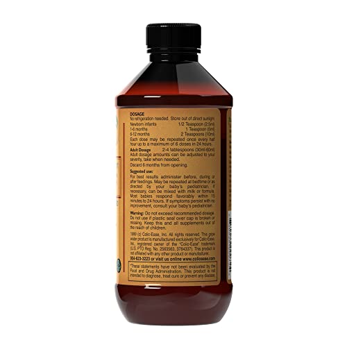 Colic-Ease Gripe Water For Infants - Natural Colic Relief For Newborns' Upset Tummy, Gas Pain - Herbal Remedy With 5 Essential Oils - No Activated Charcoal - Made In The Usa - 7 Fl. Oz. Bottle #TOP1