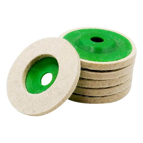 6 個ウール研磨ホイールディスクウールフェルト研磨ホイールディスクアングルグラインダー 95/100 フェルトパッドアクセサリー