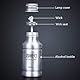 VERBENA Tragbare Mini 50 ml Aluminiumlegierung Alkoholbrenner Lampe Chemie Laborausrüstung