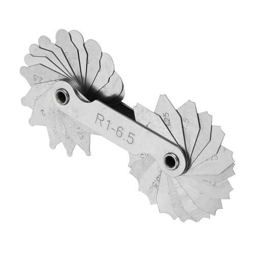 Radiuskegelmessgerät Edelstahl Internes Konkaves Konvexes Messwerkzeug R1-6.5MM Für Präzisionsmessungen
