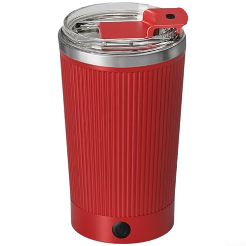 Taza agitadora automática con interior de acero inoxidable 316, base desmontable para café y batidos de proteínas, mezclador eléctrico táctil, recargable portátil para taza de licuadora (forro