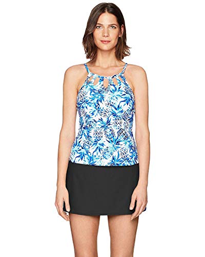 Image of Ocean 24th Women's Plus-Size Solid Skirted Bikini Bottom
