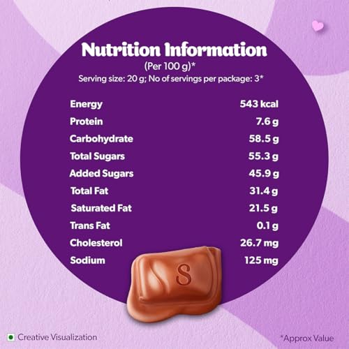 Image of Cadbury Dairy Milk Silk Chocolate Bar, 60 g (Pack of 8)