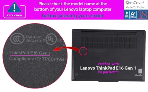 Coque Lenovo ThinkPad E16 Gen 1 Gen 2 mCover protection PC portable 16"