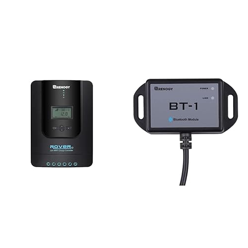 Renogy Rover 30A 12V24V Auto DC entrada MPPT controlador de carga solar Parámetro Pantalla LCD ajustable Regulador de panel solar Rover 30A y módulo
