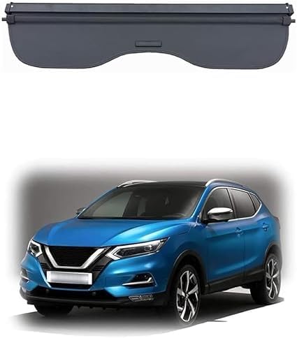 Auto versenkbare hinteren Kofferraum Paket Regal Cargo Covers per Nissan Qashqai J11 2017 2020, Gepäck Vorhang Privatsphäre schützendes Zubehör