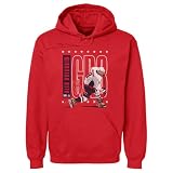 500 LEVEL Alex Ovechkin Men's Hoodie Sweatshirt - Alex Ovechkin Washington GR8 Outline WHT (Red, Medium)