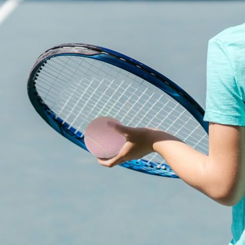 GAROZATION Trainings Tennisbälle 2 Stück Gummi Übungsbälle Für Anfänger Und Spieler Leichtes Spielzeug Für Grundschläge Und Aufschläge