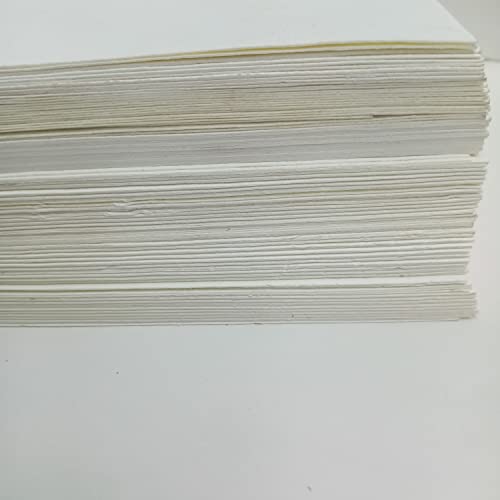 E-Tailor® 5X7" Wedding Invitation Paper, Baby Shower Card Stock Handmade Paper, Cotton Paper, Wedding Paper, Smooth Watercolor Paper, Calligraphy Paper, Rag Paper 300Gsm Pack Of 50 Blank Card Stock #TOP6
