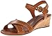 Rockport Women's Total Motion 55 MM QTR Strap Wedge Sandal
