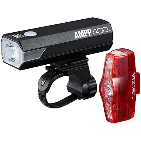 Cateye AMPP 400 Light Set,Black Cover