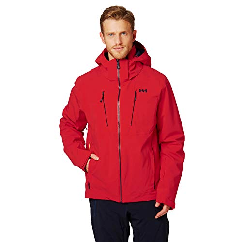Helly-Hansen Men's Alpha 3.0 Waterproof Insulated Ski Jacket, 222 Alert Red, Medium