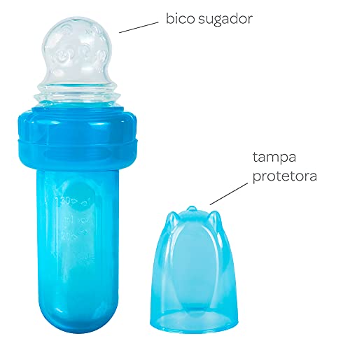 Porta Frutinha Em Silicone Azul, BUBA, Azul