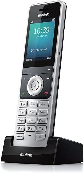 W56H Cordless DECT IP Phone, Base Station Not Included, 2.4-Inch Color Display. 10/100 Ethernet, 802.3af PoE, Power Adapter Included