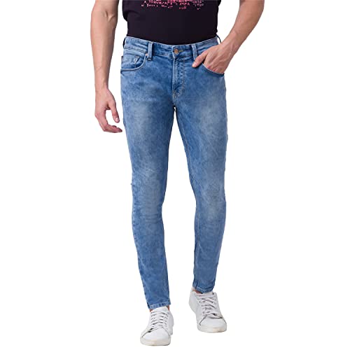 Image of Spykar Men's Mid Rise Tapered Fit Jeans
