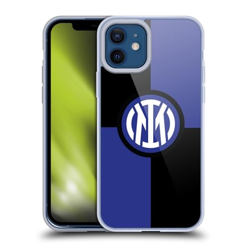 Licenza Ufficiale Inter Milan Bandiera Distintivo Custodia Protezione di Grado Militare Compatibile con Apple iPhone 12 12 PRO E con MagSafe gel