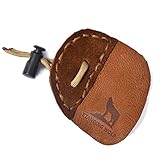 Standing Wolf Traditional Moose Leather Finger Tab for Archery | Traditional Style Archery Tab Finge