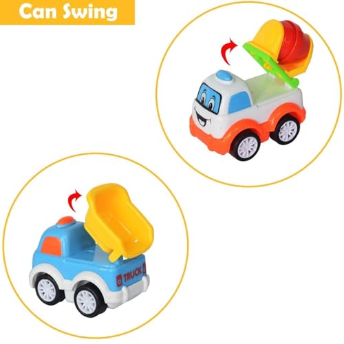 Image of MiniExplorer Unbreakable Pull Back Vehicles| Push and Go Crawling Toy for Kids & Children, Power Friction Cars for 3+ Years Old Boys|Girls - Set of 7,Multicolor