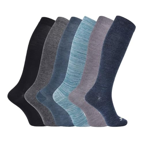 Image of ja vie 80% Merino Wool Ultra Soft 15-20mmHg Graduated Compression Socks for Women & Men