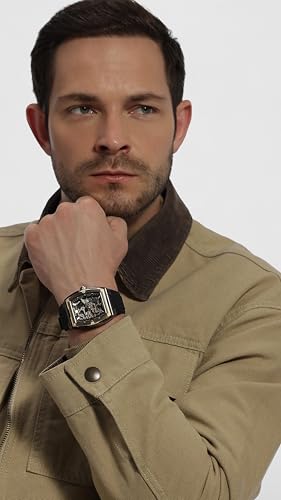 Image of Police Automatic Analog with Black Dial Black Silicone Strap Watch for Men - PLPEWJR0072204