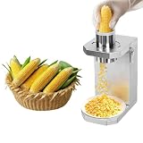 Sgranatrice Elettrica per Mais, Macchina Sgranatrice per Mais in Acciaio Inox, con Ingresso di Alimentazione da 6,5 ​​cm, Lama Rimovibile, per Mais Fresco E Cotto