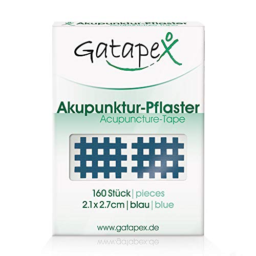 Gatapex Acupunctuurpleister Grootte S 2,1x2,7cm 160 stuks blauw