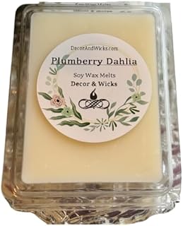 Floral Soy Wax Melts, Highly Scented (Amber Rose & Vanilla)