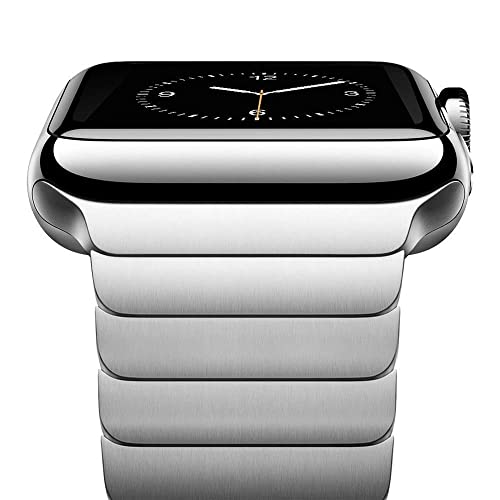 Kades [Recommended By Nyt Wirecutter] Stainless Steel Band Compatible For Apple Watch Ultra Band 49Mm 45Mm 44Mm 42Mm, Iwatch Metal Link Bracelet For Apple Watch Ultra Series 8 7 6 5 4 3 2 1, Silver #TOP2