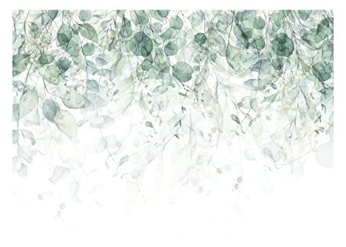 Papel Pintado Hojas colgantes Plantas Verde Salón Dormitorio - Incluye Pegamento - Fotomurales Pared Tejido No Tejido Decorativos Murales Fotográfico Moderno Decoración de Paredes (368x254 cm)