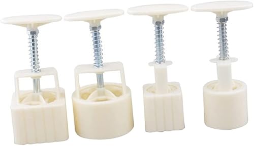 Miniatura 5 de HOMSFOU 32 piezas de prensa de galletas de pastel de flores, decoración de bricolaje pastel de luna de rosa, molde de postre de flores, prensa de