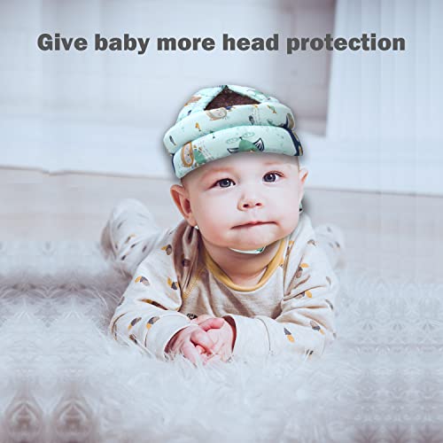 Image of Baby Head Protector Baby Helmet for Crawling Walking, No Bumps Safety Head Adjustable Protective Cap for Walking, Playing (Submarine)