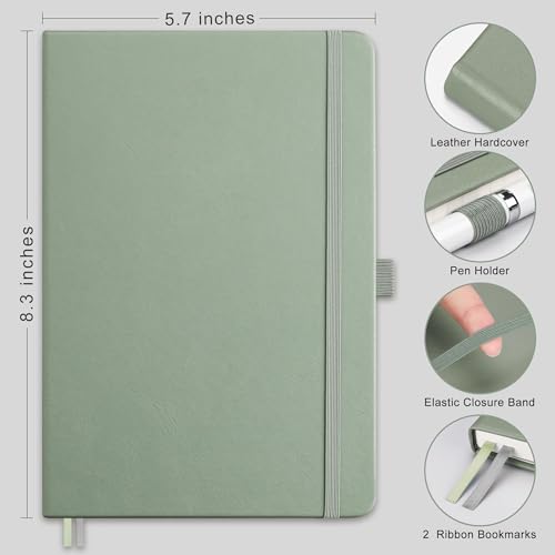 Image of RETTACY Dotted Journal Notebook, 192 Pages, A5 Medium Size (5.7'' x 8.3'')