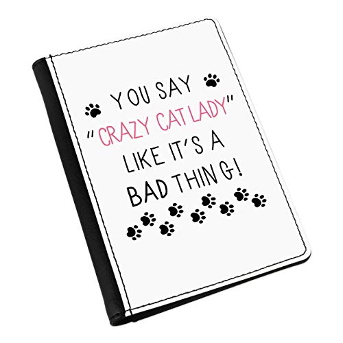 Housse passeport Crazy Cat Lady pour voyager avec style et humour