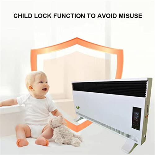 Jhkzudg Convector Radiator Heater,With Timer And Remote Control, Freestanding Or Wall-Mounted Portable Electric Heating, Adjustable Thermostat And Safety Cut-Off #TOP3