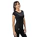 Produktbild ALPIN LOACKER Merino Shirt Damen Kurzarm - Das Merino T-Shirt Damen für Wandern und Outdoor I atmungsaktives Thermoshirt Damen für Sport I Skiunterwäsche Damen,Schwarz M