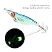 Alomejor 6 UNIDS Pesca Luminoso Camarón Señuelo 10 cm Duro Artificial Duro...