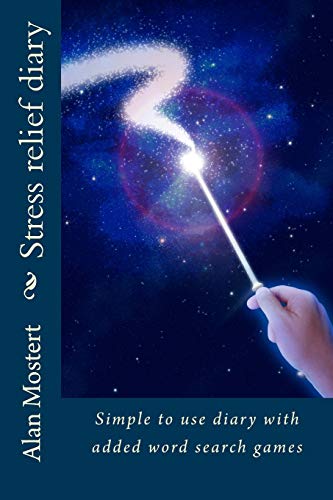 Stress relief diary: Simple to use diary with added word search games