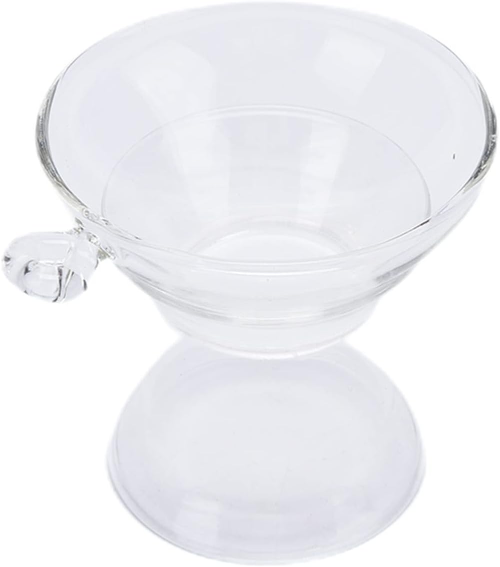 Tea Filters Tea Soaking Cup Heat-Resistant Glass Filter Tea Ware Tea Filter with Handle is Used in Loose Leaf Tea Steeper.