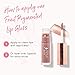 100% PURE Lip Gloss (Fruit Pigmented), Pink Caramel, High Shine, Moisturizing, Natural Lip Gloss, Sheer Finish, Tinted Lip Gloss w/Cocoa Butter, Vitamin E (Nude Rosy Brown Color) - 0.14 Fl Oz