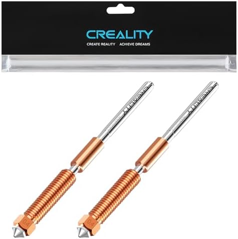 Creality K1 SE Nozzles, Upgrade K1C Unicorn 3D Printer Nozzles Kit, Original Ender 3 V3 SE Hardened Steel Nozzle for Creality K2 SE/K1/K1 Max/Ender 3 V3/3 V3 Plus/3 V3 KE 3D Printers (0.4mm 2PCS)