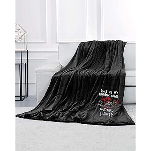 Halloween Horror Movie Blanket Hocus Pocus Decorations Blankets Scary Jason Graphic Throws 45x60 Inches Fall Throw Blankets Home Decor for Sofa Couch Chair Bedroom Cover