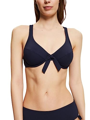 ESPRIT Damen Hamptons Beach RCS uw.Bra Bikini, Navy, 42D