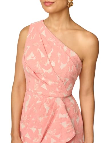 Image of Adrianna Papell One Shoulder Jacquard Gown
