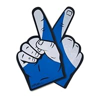 FUN FAN LINE - 2er-Set Schaumstoffhand mit Riesenfinger im [Frankreich]-Flaggen-Design | Originelle Fan-Accessoires für Sportveranstaltungen, Partys & Feiern | (Frankreich)