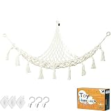 Stuffed Animal Toy Hammock Corner Hammock Organizer Display Rack Bohemian Net Bag For Hanging Toys H