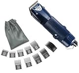 Oster A5 Turbo 2-Speed 78005-314 Professional Animal Dog Pet Clipper + 10 Piece Comb Guide set Brand New by Oster