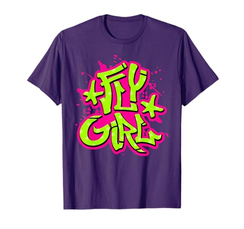 Fly Girl 80s 90s Old School Style B-Girl Hip Hop T-Shirt