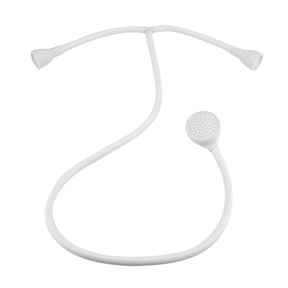 Ruaizel Double Tap Shower Spray Attachment, Shower Hose for Bath Taps, Double Tap Push On Bath Shower Head with 1.2m Hose for Pet Cleaner Bathtub Shower