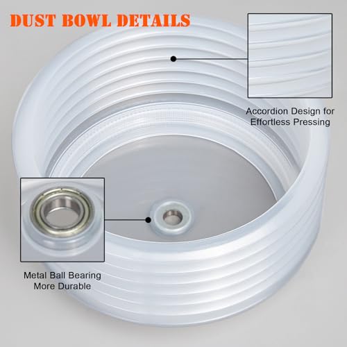 Image of 4-1 /8 Hole Saw for Recessed Lights, 4.1 Inch Hole Cutter with Dust Bowl Catcher for Led Recessed Lighting 4 Inch and Wood Metal Drywall, Bi-Metal Construction, Black