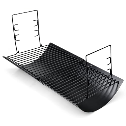 Image of Criditpid 15.75 inch - 26 inch Ash Pan Replacement Parts for Char griller 2121 2828 2123 E1224 5050 5650 5072 3001 2823 2929 1224 Charcoal Grill, Adjustable Ash Tray with 2 Fire Grate for Chargriller Parts